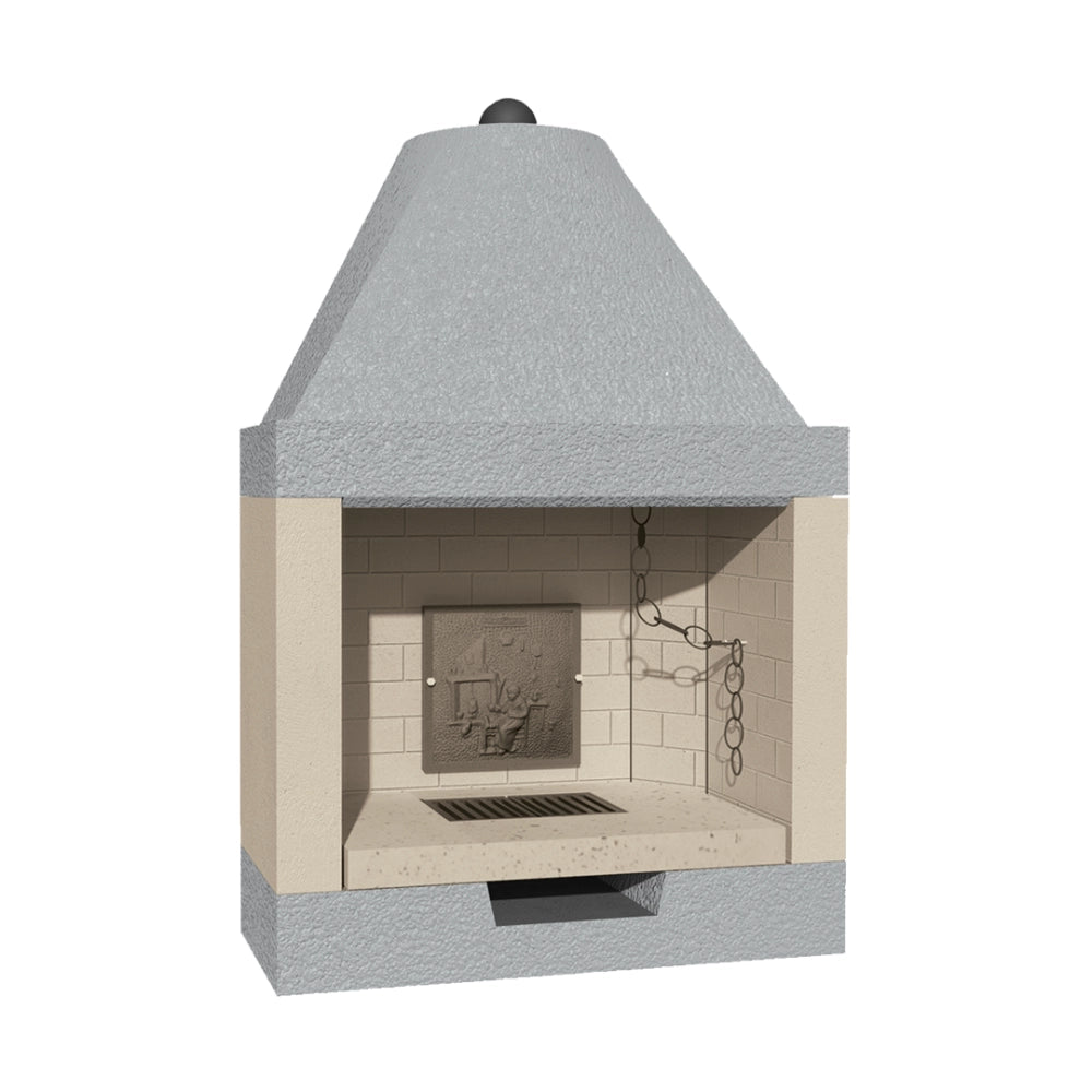 Camino lisbona rivestimento focolare prefabbricato refrattario m100 parete