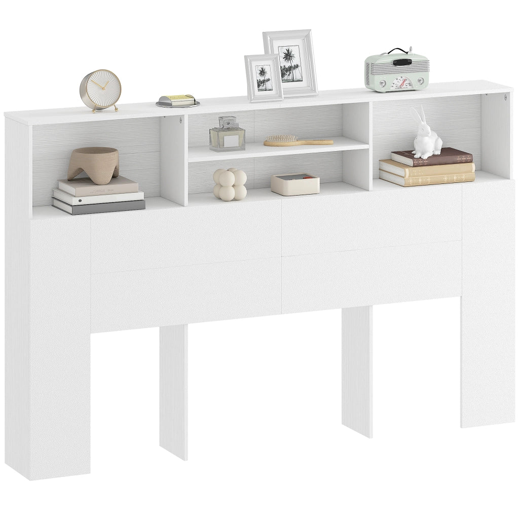 Testiera con contenitore ¨C Minimal ¨C Bianco 160x108.2x20.2 cm