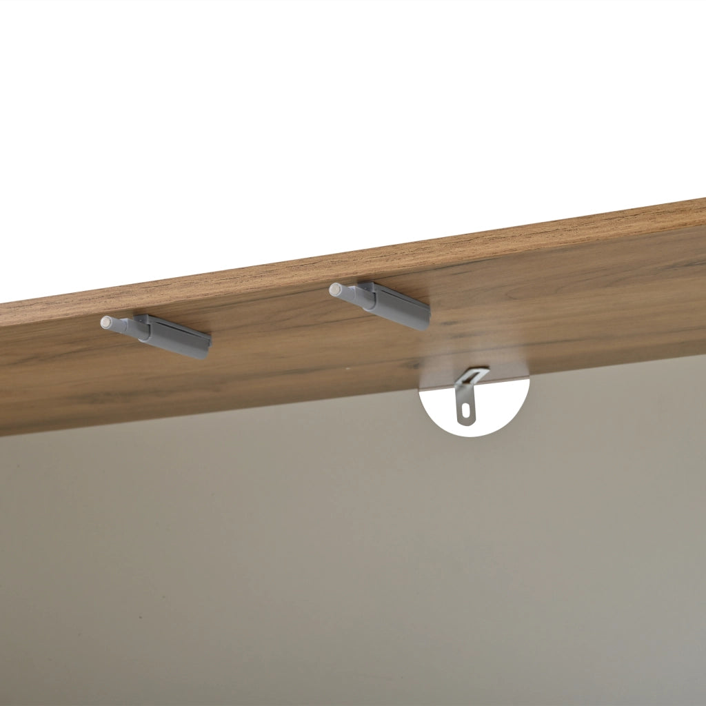 Mobile porta TV da 180 cm bianco e effetto legno