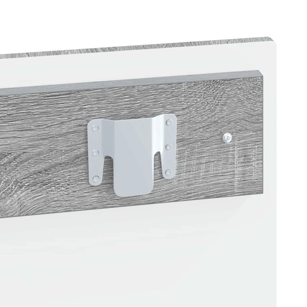 Testiera da Muro EDE Sonoma grigio Legno ingegnerizzato 896071