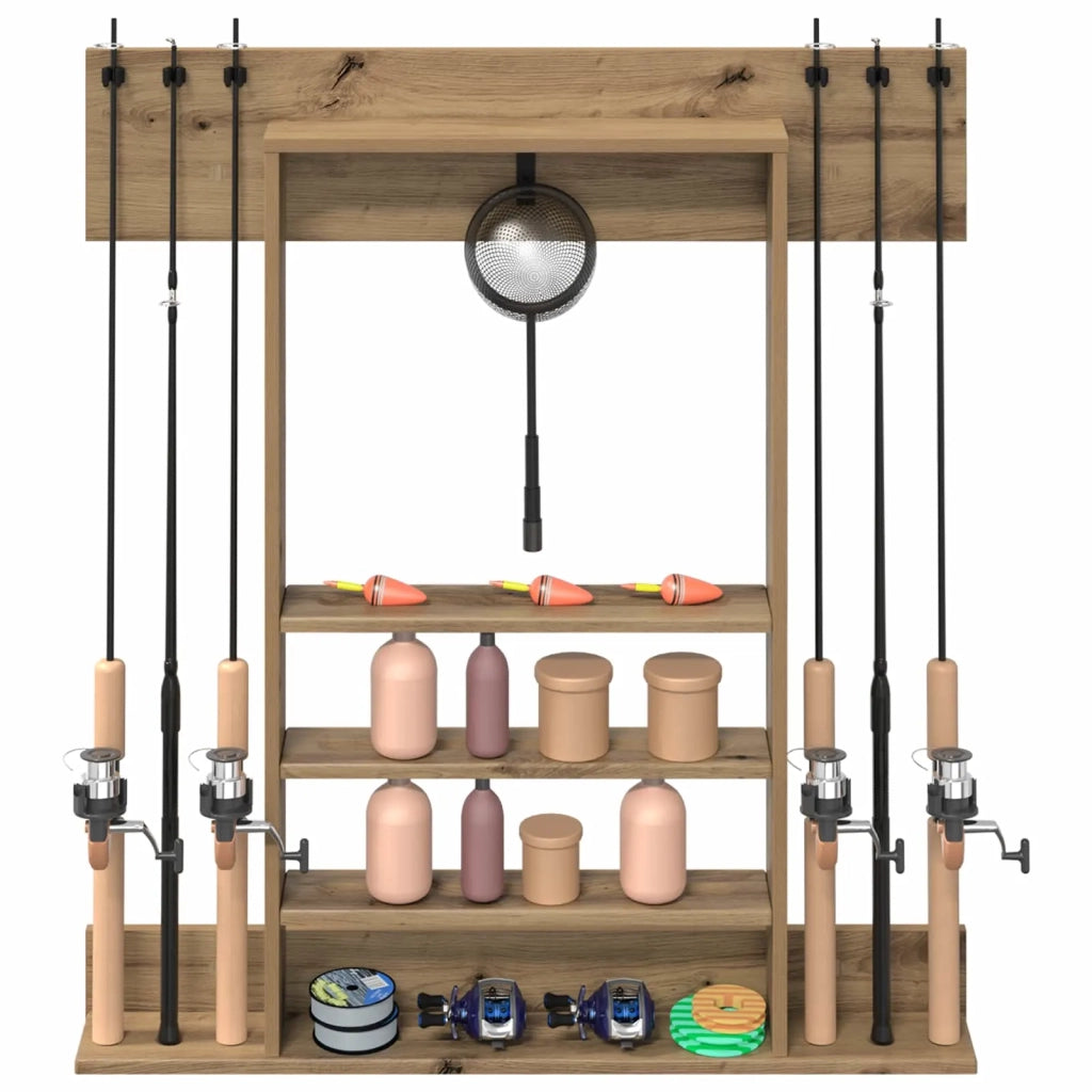 Supporto per canna da pesca da parete Legno ingegnerizzato 3429724