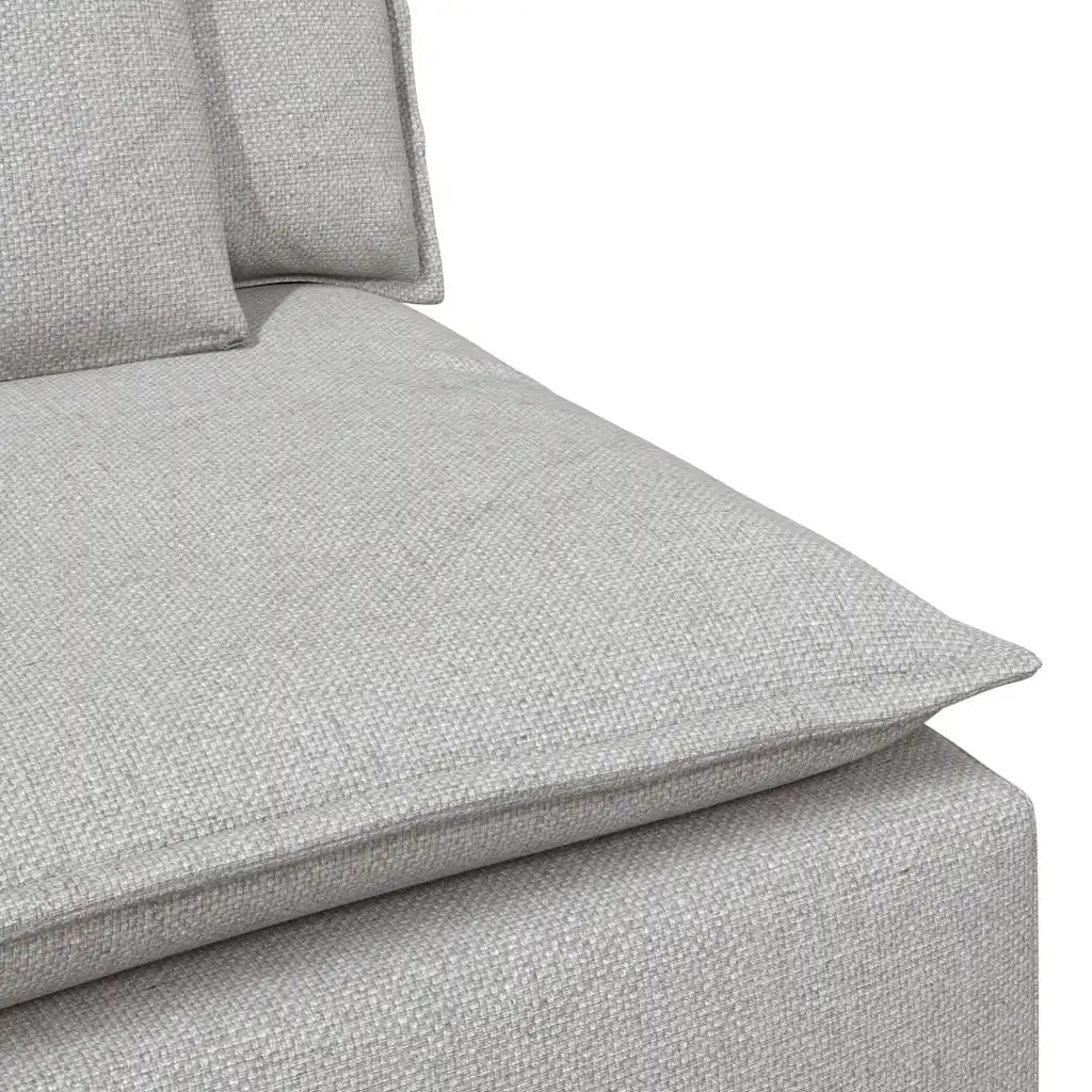 Modulo Centrale Divano Modulare con Cuscini Grigio Nuvola 100cm 4104426