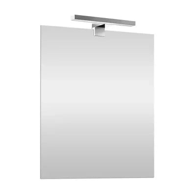 Specchio bagno 70x90 cm reversibile con luce LED naturale