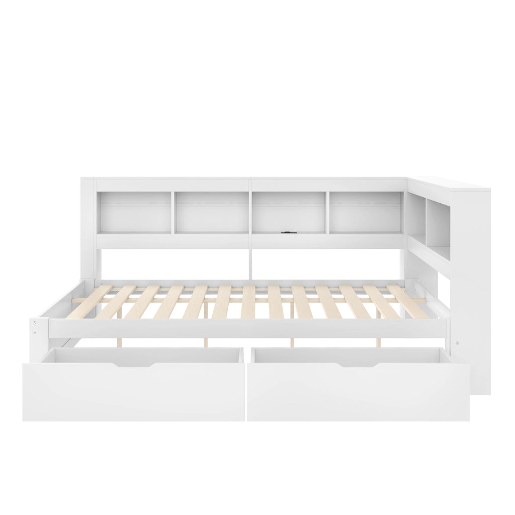 Letto divano con funzione letto a scomparsa in MDF e pino 140x200 cm