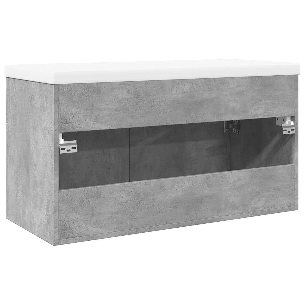 Mobile da Bagno con Lavabo Integrato Grigio Cemento 3324860