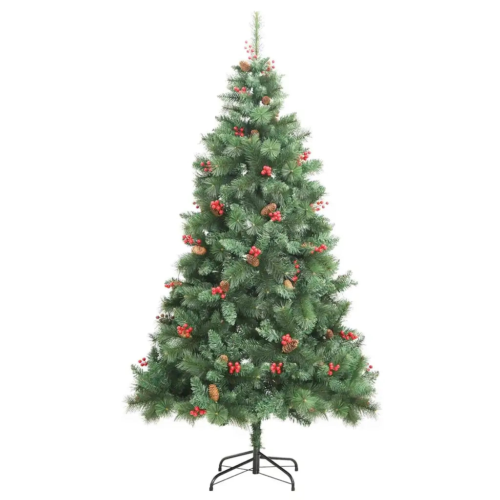Albero di Natale artificiale 300 LED Bianco caldo PVC e Metallo 3395140