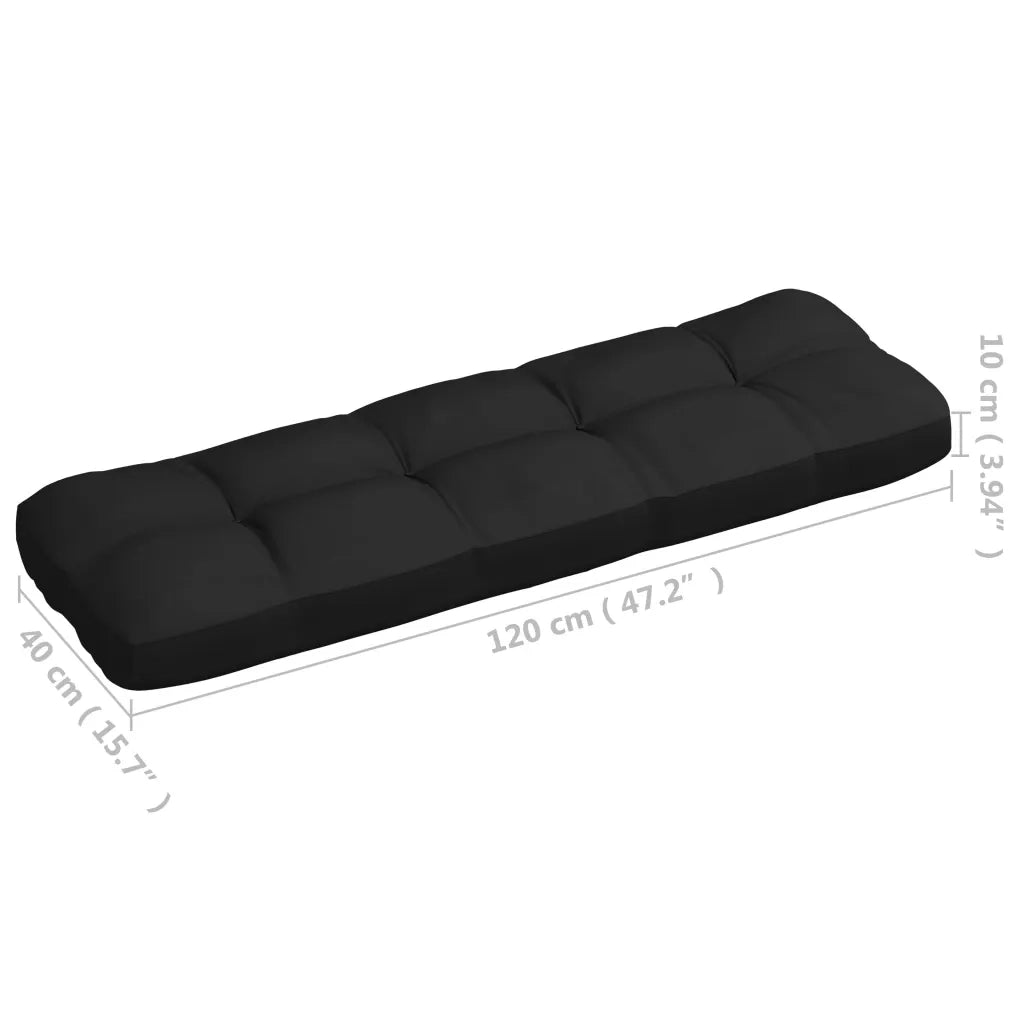 Cuscini per Divano su Pallet 7 pz Neri 314595