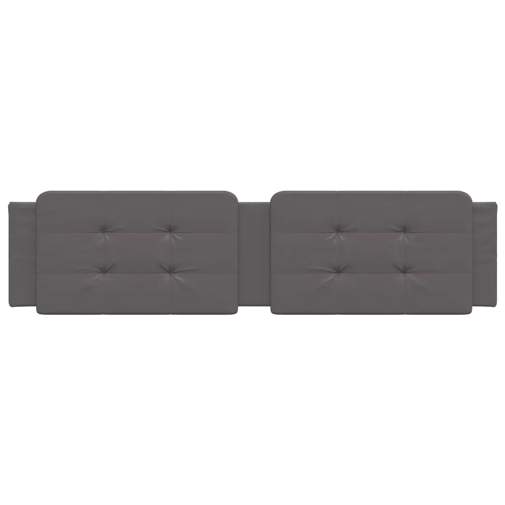 Coussin de tête de lit Zadar gris 200 cm similicuir