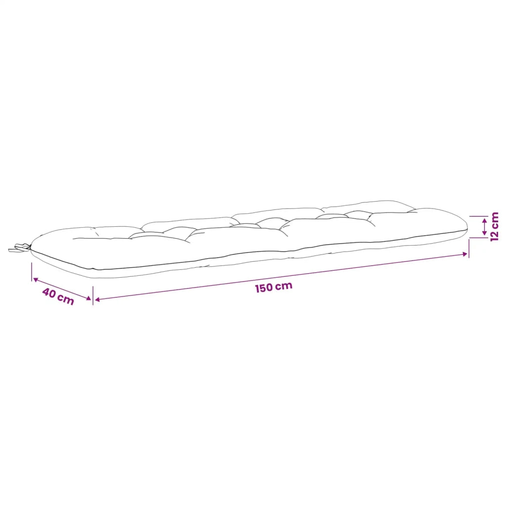 Cuscino per panchina VIANEN 100% Poliestere Bianco 952780