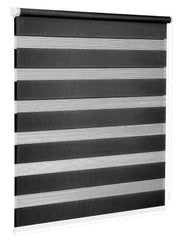 Tenda a Rullo 200x180 Cm Finestra Porta Interno Casa Ufficio Kit Montaggio Parete Telaio No Fori Nero