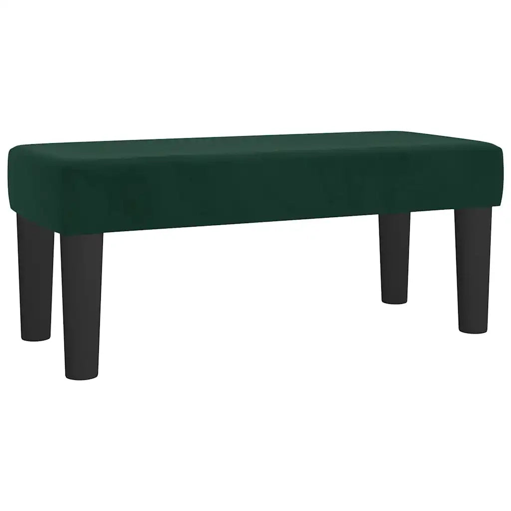 Giroletto a Molle con Materasso Verde Scuro 100x200 cm Velluto