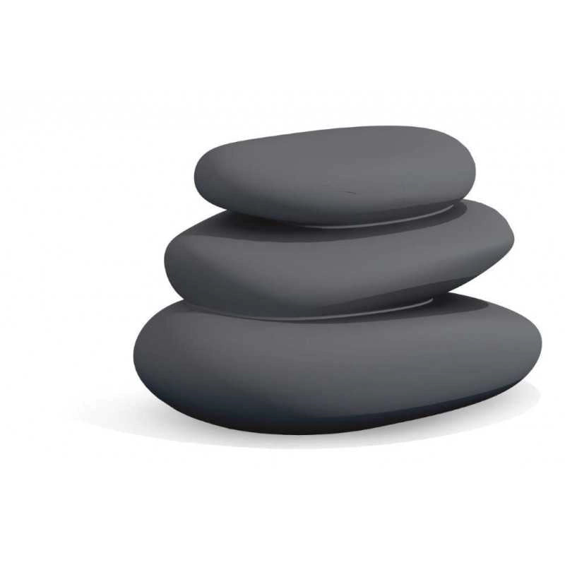 Pietre decorative d’arredo di design 75x62 in polimero grigio resistente per interno ed esterno - Made in Italy - Monacis