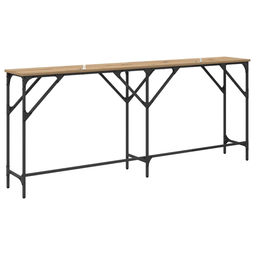 Table console Chêne artisanal 180 x 30 x 75 cm