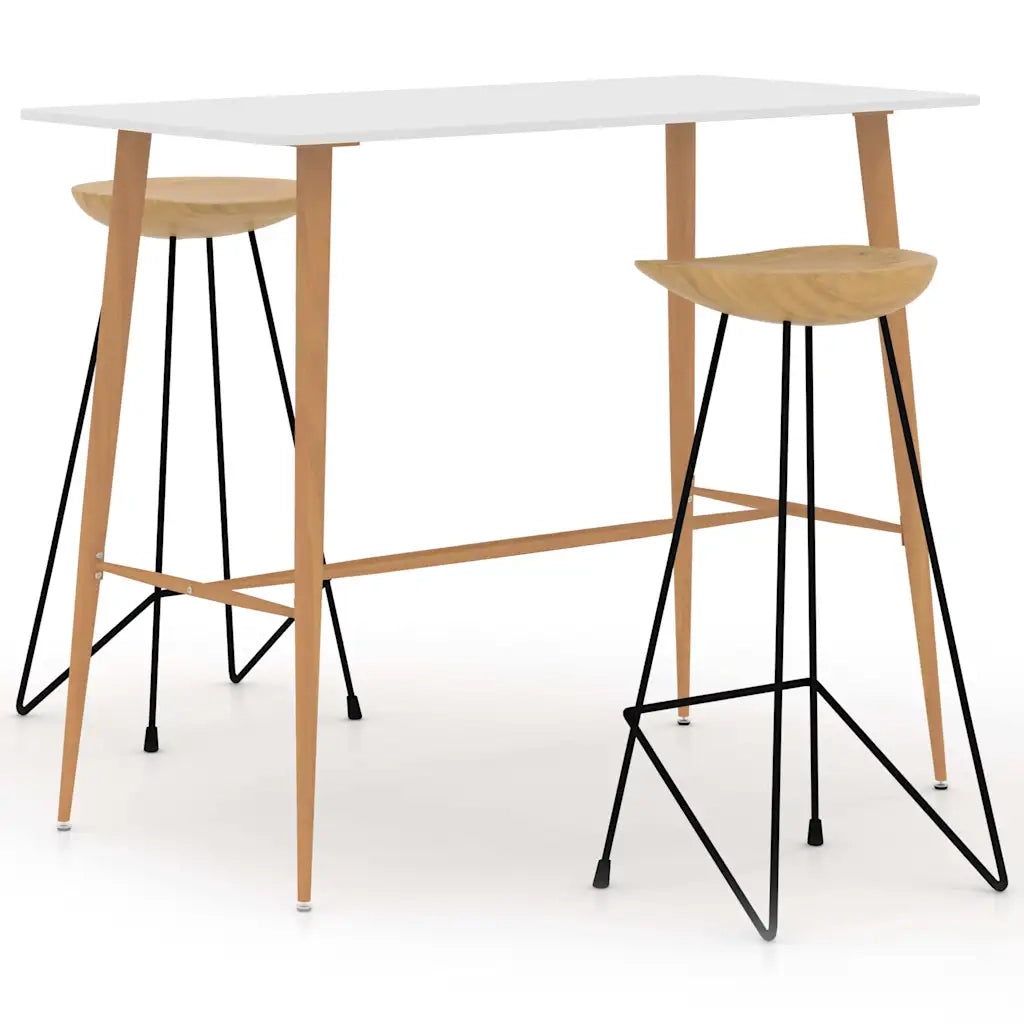 Set da Bar 3 pz Bianco 3057836