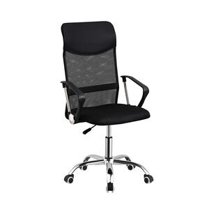 POLTRONA DIREZIONALE A GAS C/BRACCIOLI CLASSY NERO