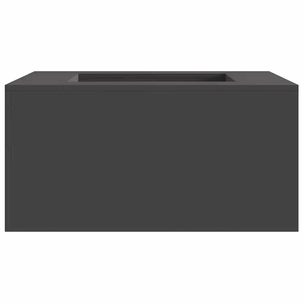 Focolare Nero 80 x 80 x 40 cm Acciaio