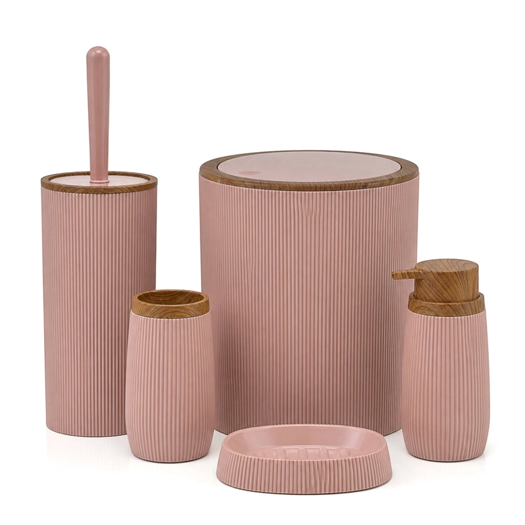 Dispenser sapone liquido rosa cipria Blob