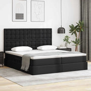 Letto con contenitore e materasso Nero 180 x 200 cm 3372177