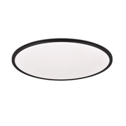 Plafoniera LED RL Scott 50 cm 30W nera con telecomando