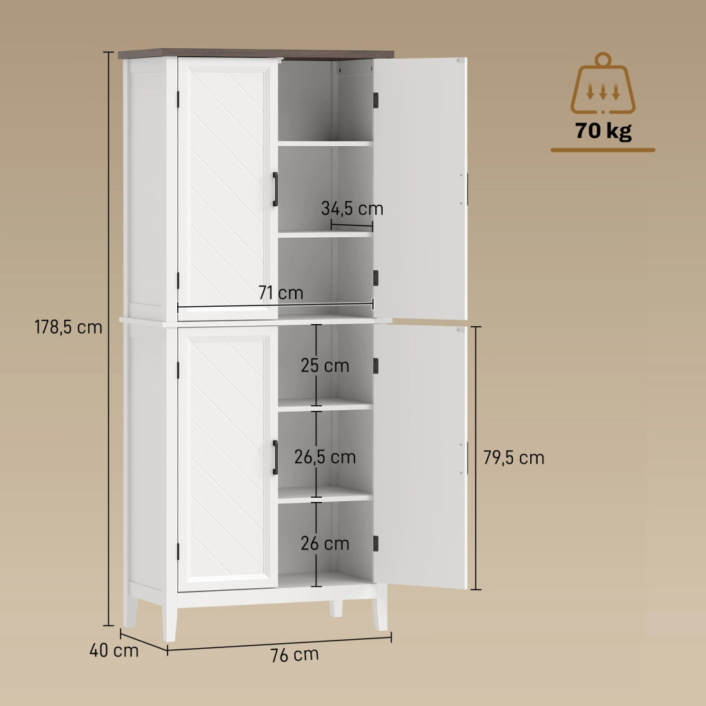 Buffet da cucina ¨C Minimal ¨C bianco 76x40x178,5cm