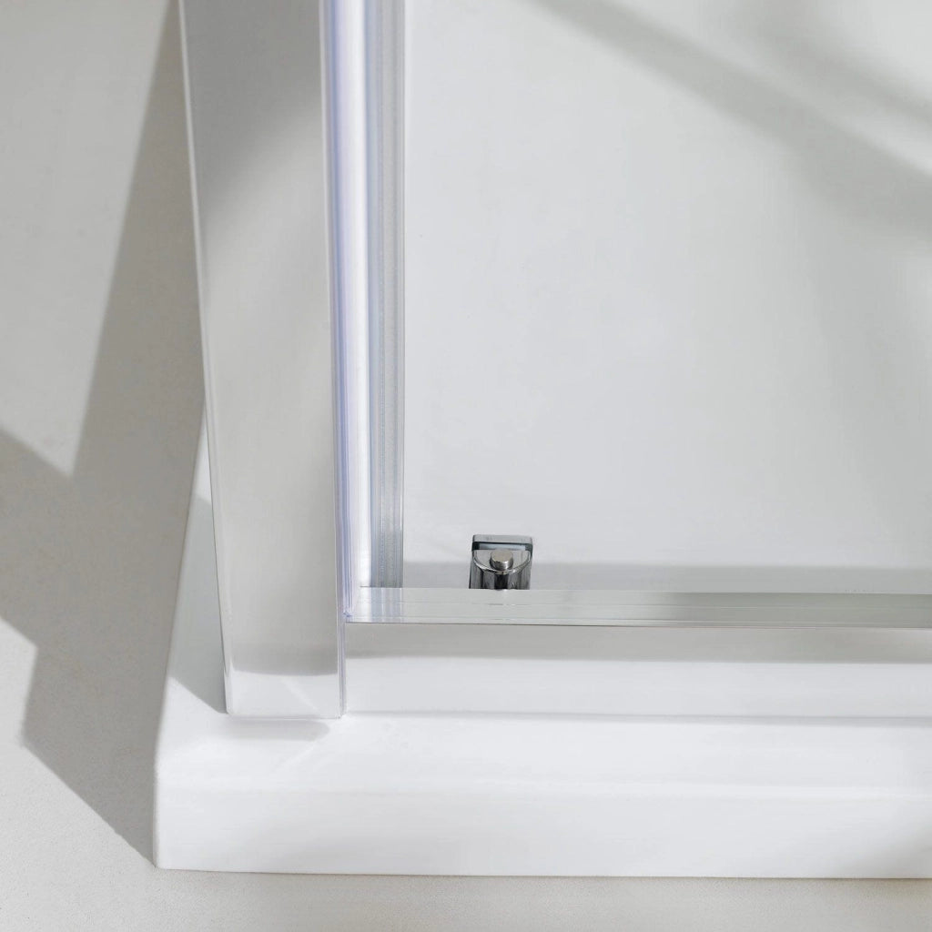 Box Doccia Angolare 90x120 cm 1 Anta Scorrevole in Cristallo Opaco 6mm H198 Fosterberg Viborg Duo