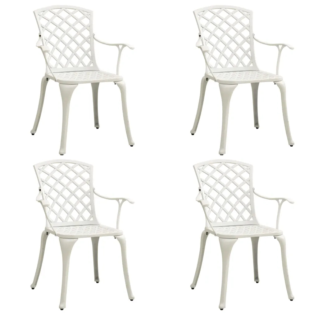 Set da Bistrot 5 pz in Alluminio Pressofuso Bianco 3070609