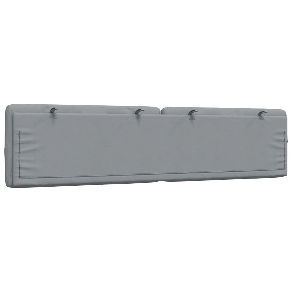 Coussin de tête de lit gris clair 200 cm tissu