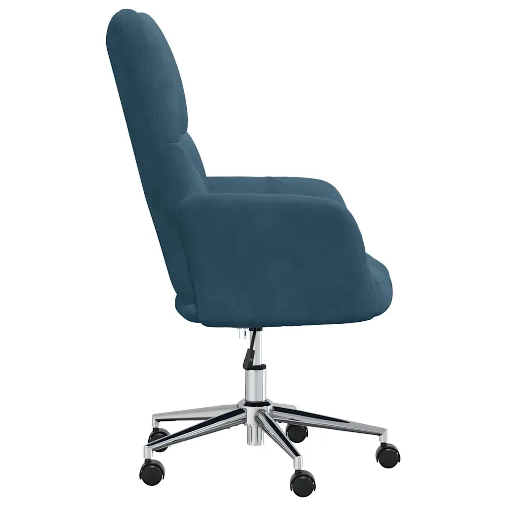 Sedia Relax Blu in Velluto 328171