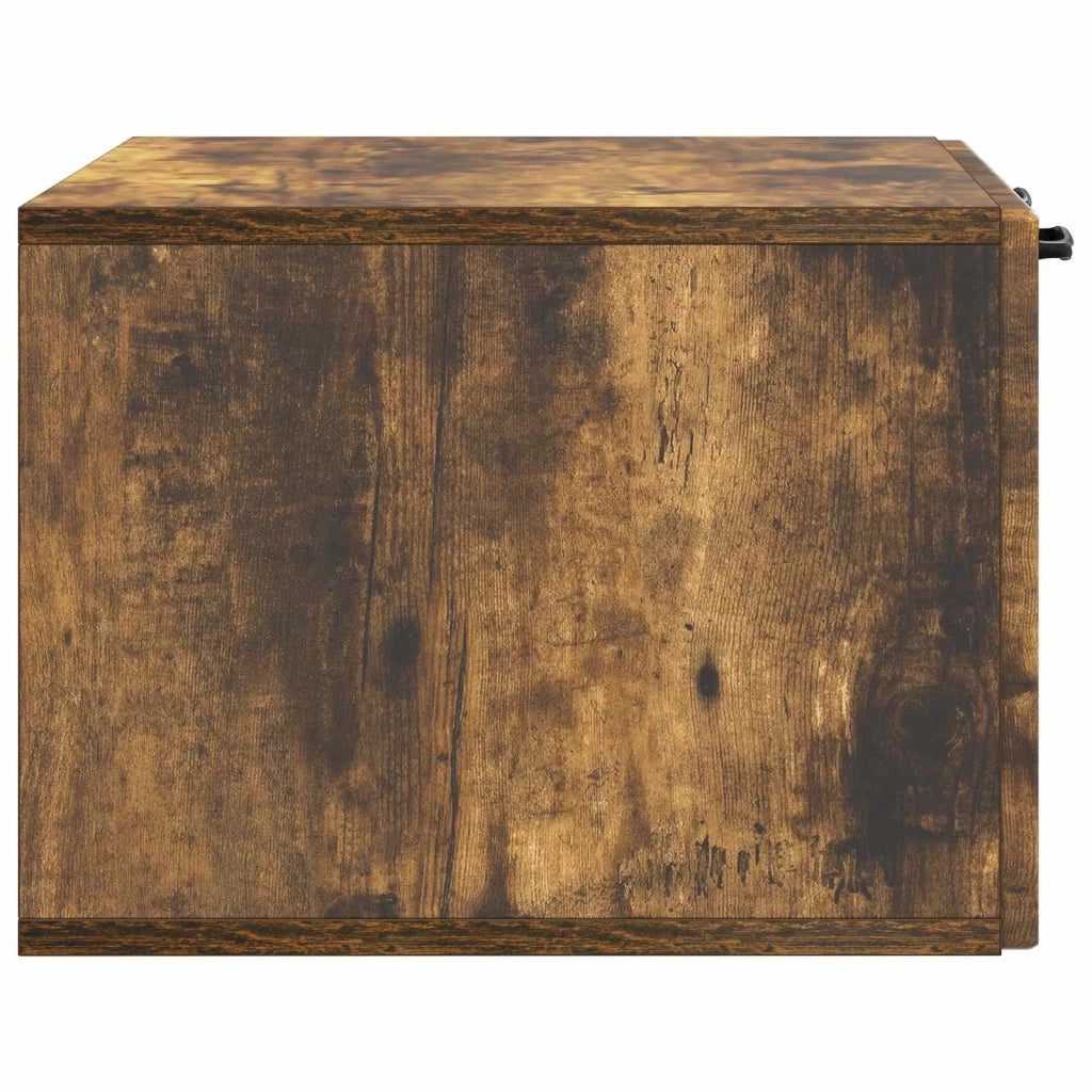 Mobile Porta TV da Muro-Credenza per TV sospesa Rovere Fumo 59,5 x 41 x 30 cm 818339