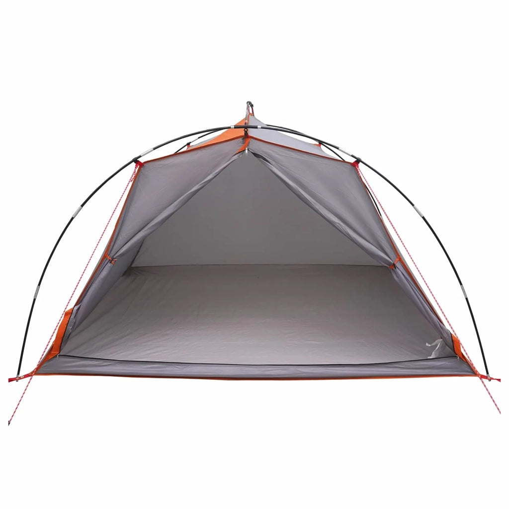Tenda a tunnel 4 persona Grigio e arancione 42018567