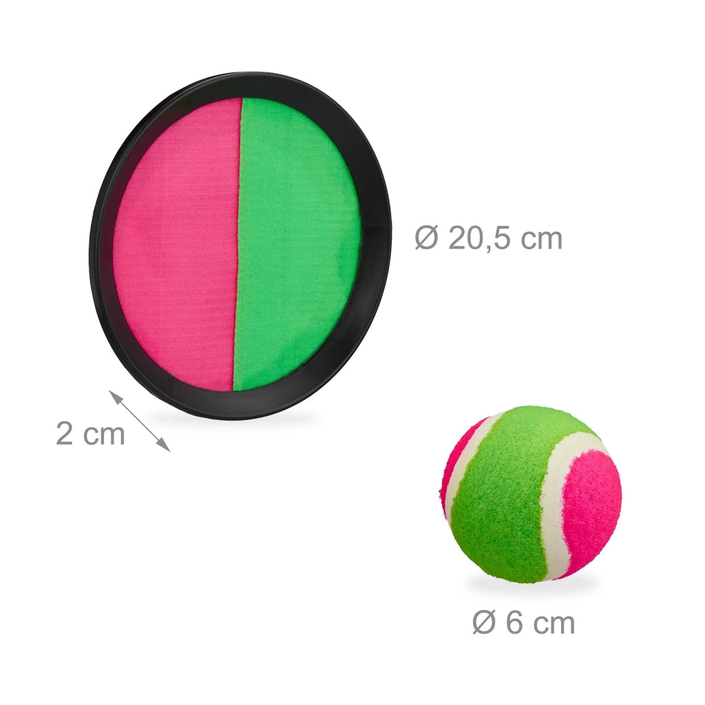 Set racchettoni da mare 40 x 25 cm per bambini e adulti facile da usare in plastica multicolore 13_0013833