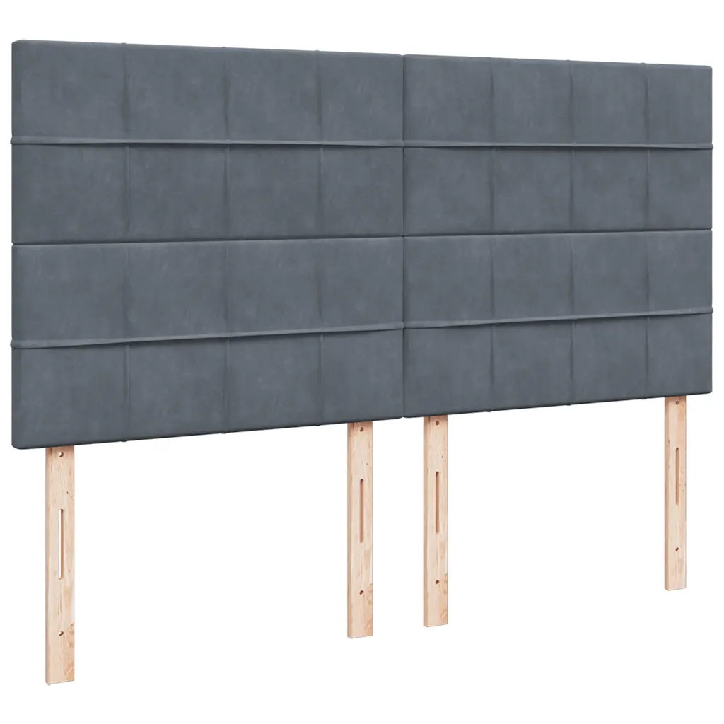 Struttura Letto Pouf con Materassi 180x200 cm Velluto 3313773
