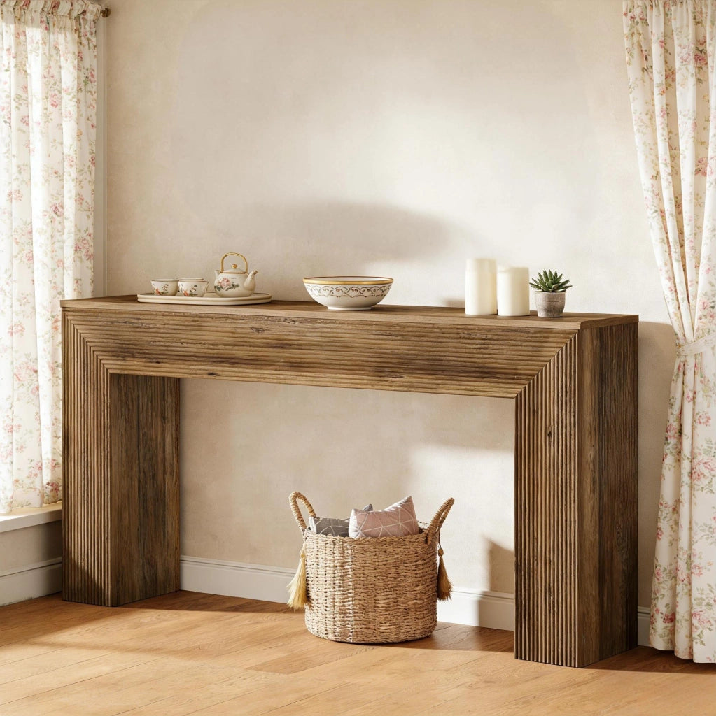 TAVOLO CONSOLLE 160 cm Marrone in MDF