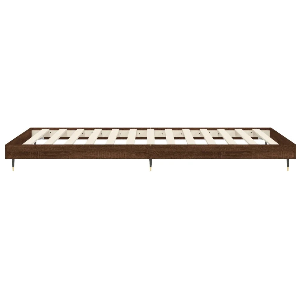 Giroletto senza Materasso Rovere Marrone 75x190cm in Truciolato 832212