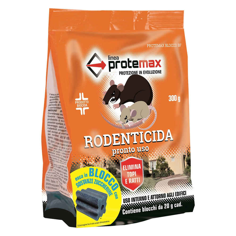Esca Topicida in Blocchi Paraffinati Protemax Bf 1,5 kg