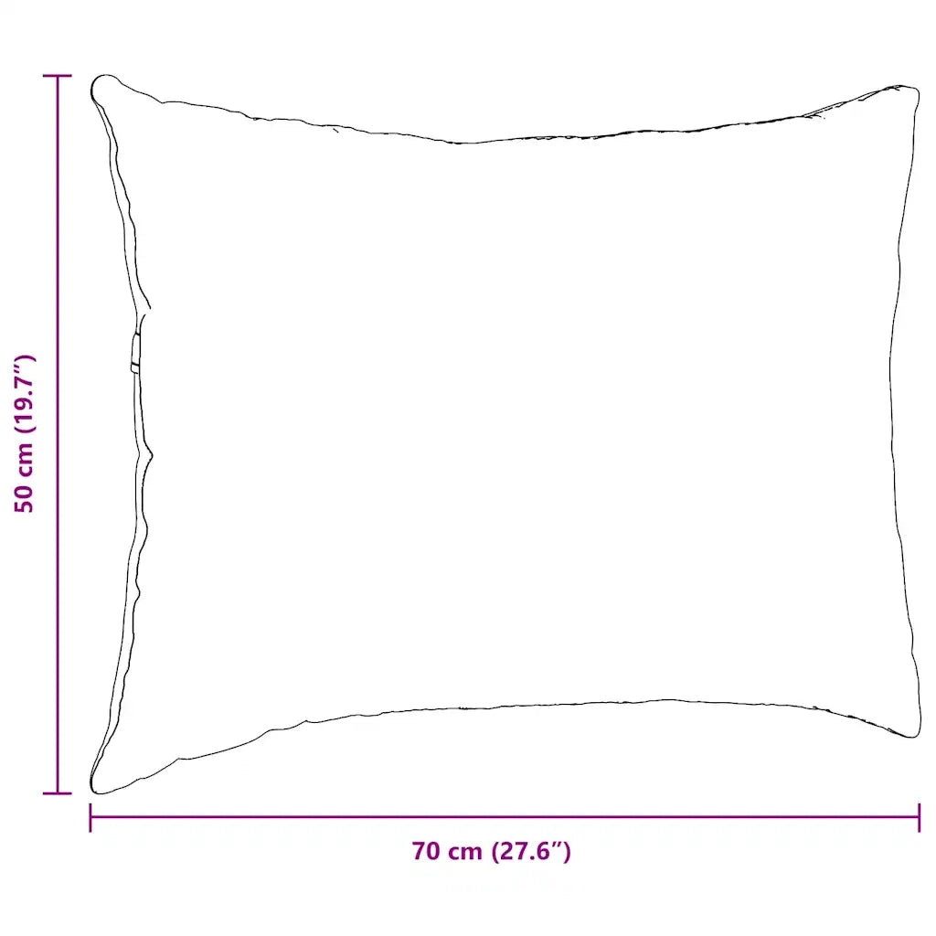 Cuscini da Divano 2 pcs Blu 70 x 50 cm Tessuto 42013747