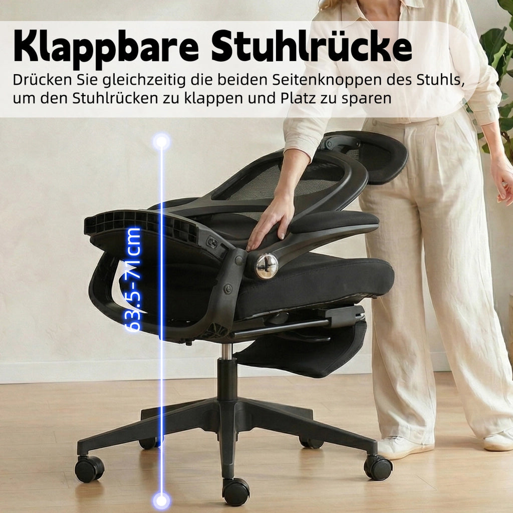 Sedia da ufficio ergonomica reclinabile ¨C Minimal ¨C nero