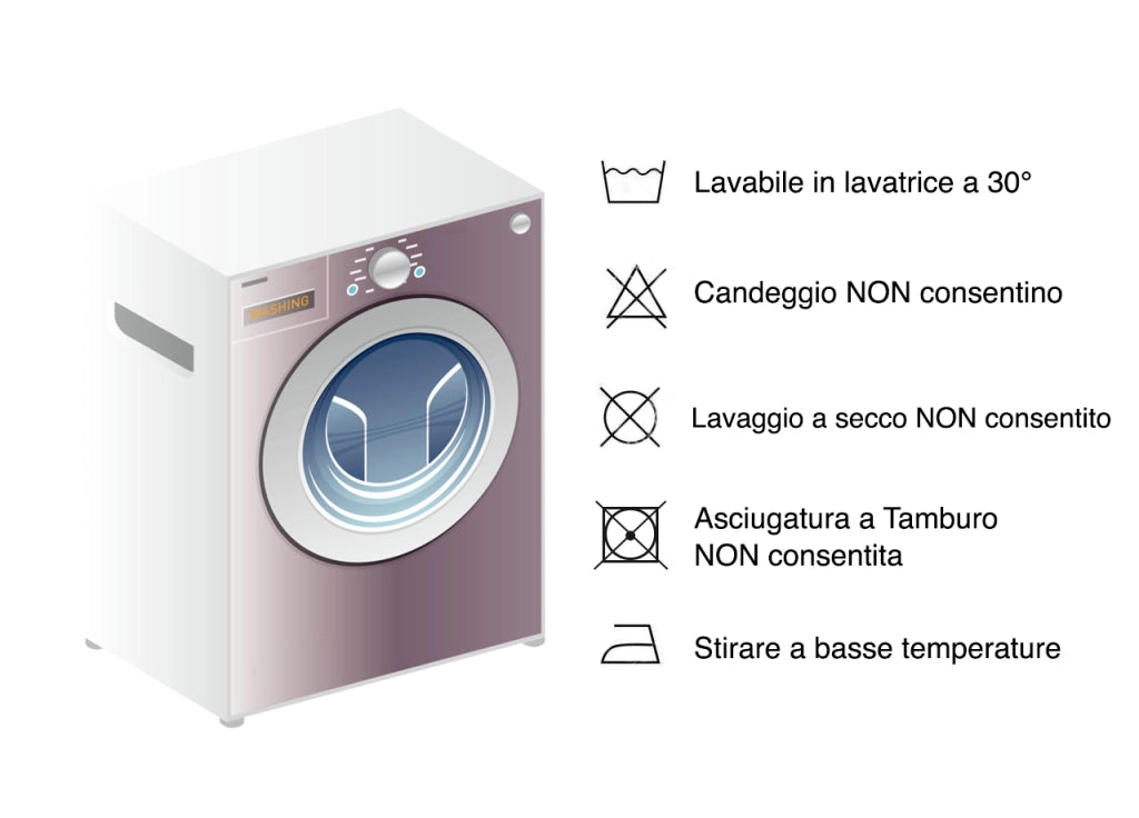 Telo Arredo Multiuso Linea Pensieri Delicati 100% Cotone Disegno Spinato - Singolo - Azzurro