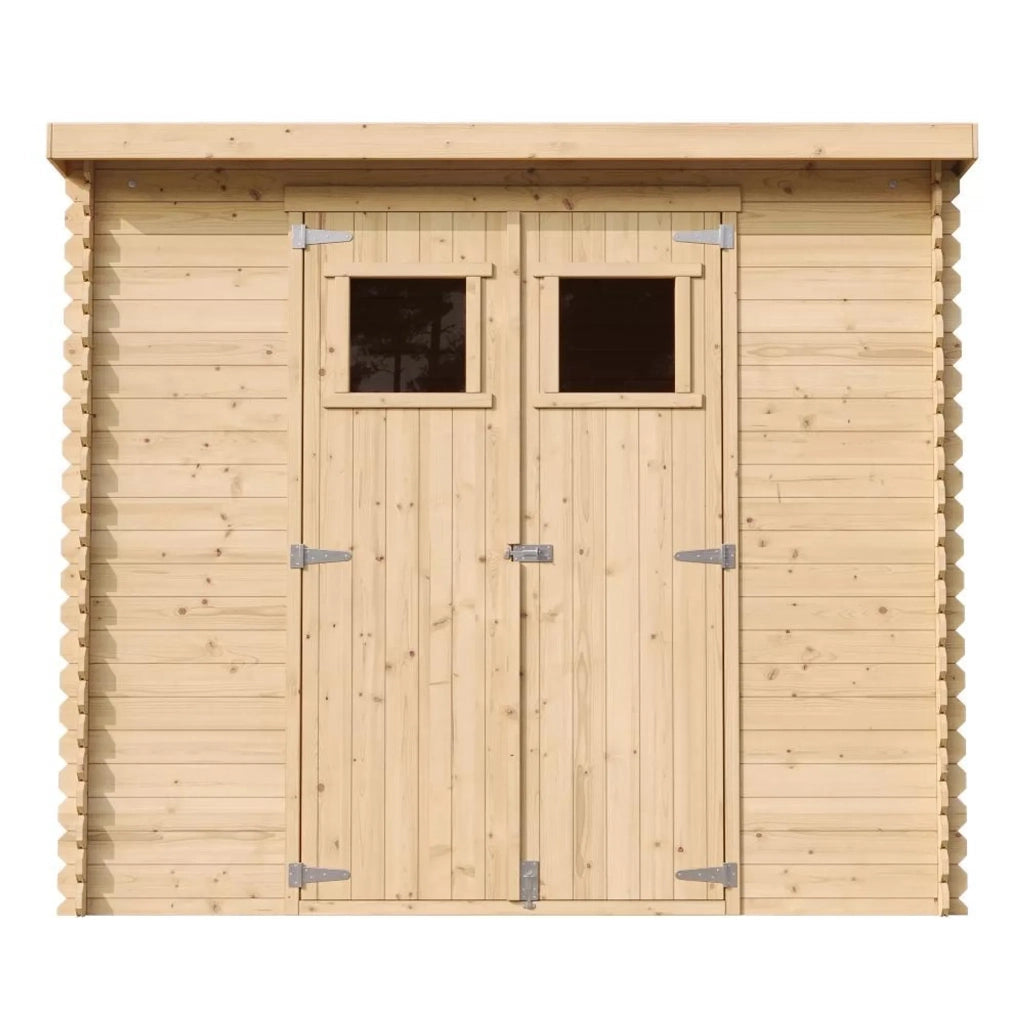 TIMBELA M310 Casetta da Giardino in Legno per Esterni 239x142xA200 cm/2.6m2