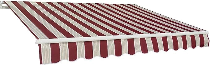 T1372011/E - Tenda da sole a barra quadra 200x250 cm riga bordeaux