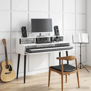 Scrivania studio Bianco 152 x 42,5 x 36 cm Legno ingegnerizzato 8006716