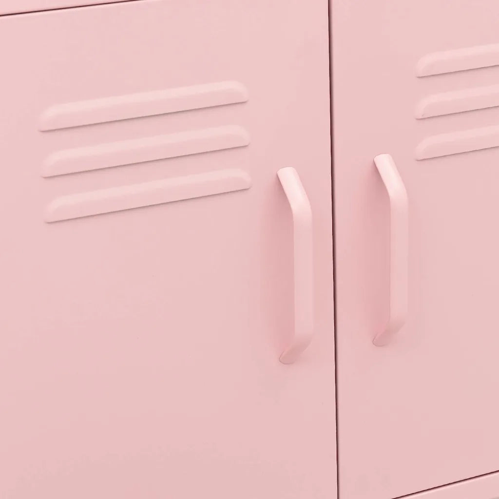 Armoire de rangement Rose 60x35x56 cm Acier