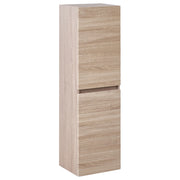 Armadio a muro MDF 2 ripiani Bagno portaoggetti Scandinavo Marrone chiaro