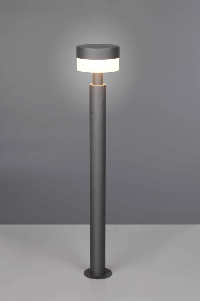 Palo alto da esterno LED, alluminio, antracite, H 95 cm, Mackenzie