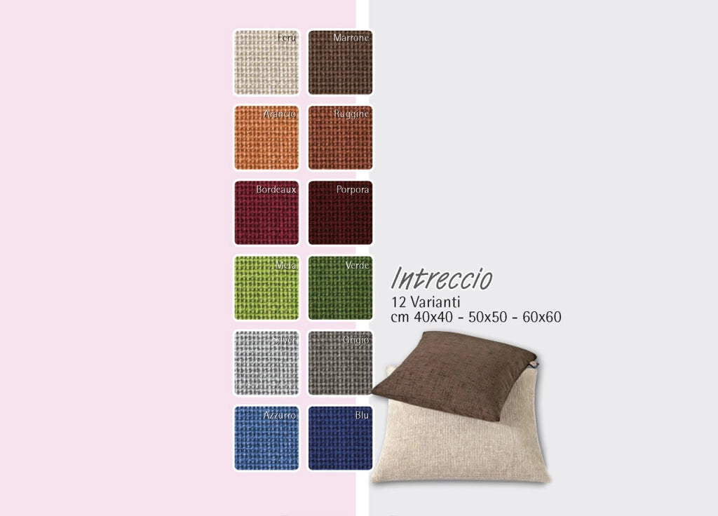 Fodera Arredo Disegno Intreccio - 40x40 - Verde