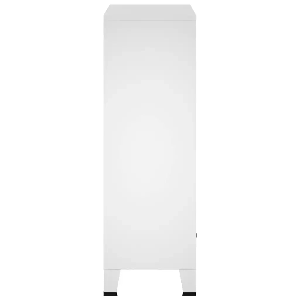 Armadio Industriale Bianco 67x35x107 cm in Acciaio 339611