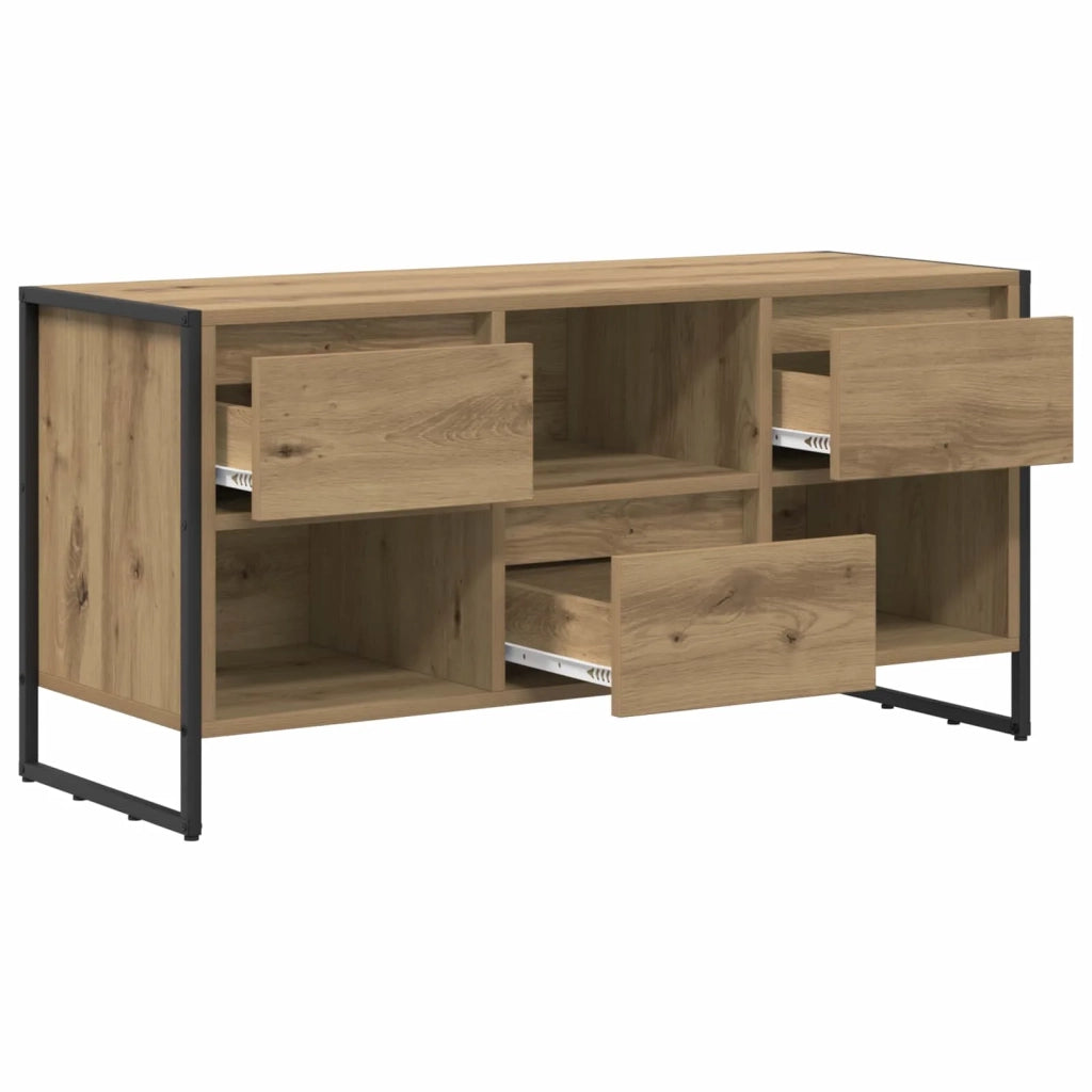 Mobile TV | Armadietto TV | Mobile Porta TV con cassetto Rovere Artigianale 100 x 36 x 49,5 cm