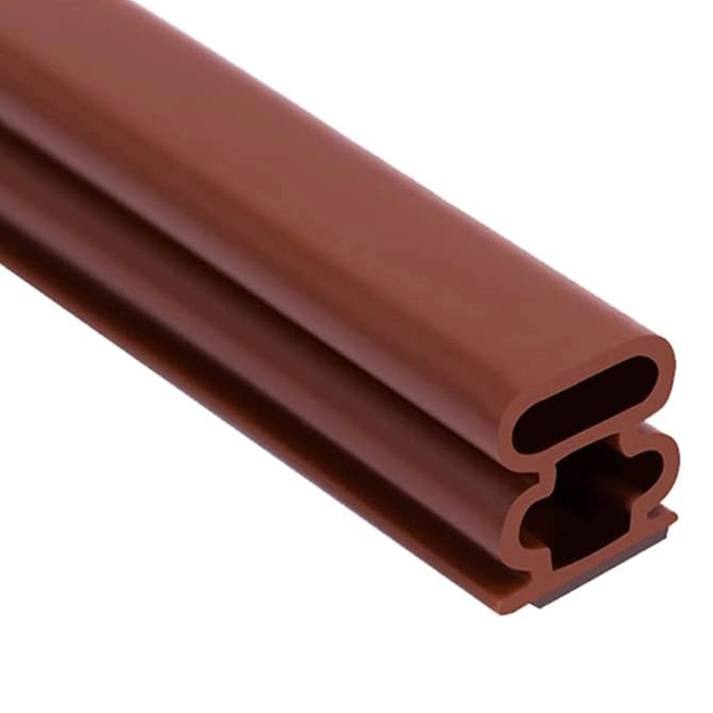 Guarnizione isolante adesiva per porta marrone 10 x 10 mm, 6 m