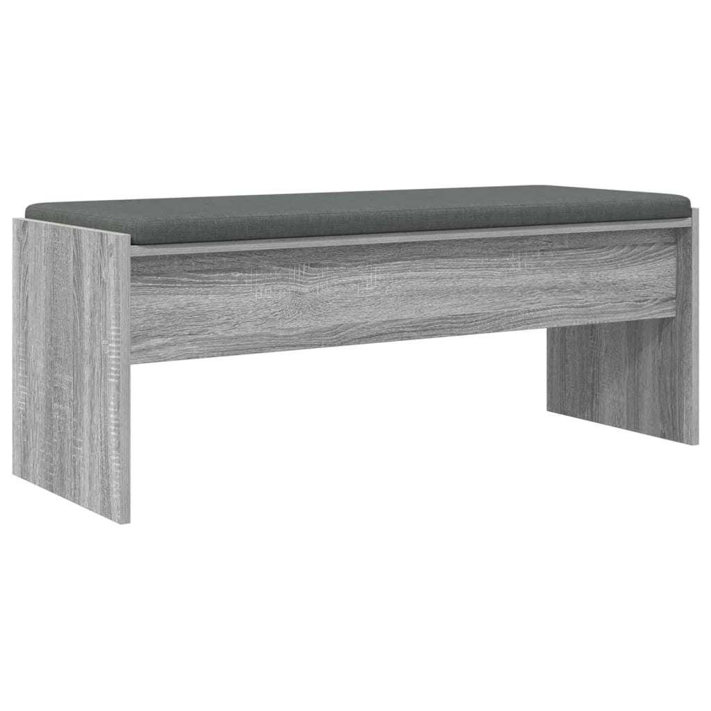 Panca per ingresso con cuscino Grigio Sonoma 103 x 38 x 40 cm 891565