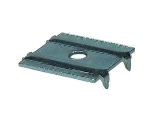 PIASTRINA FERMASCHIENALE A QUATTRO PUNTE- - mm.21x17x4h. - 500 pezzi
